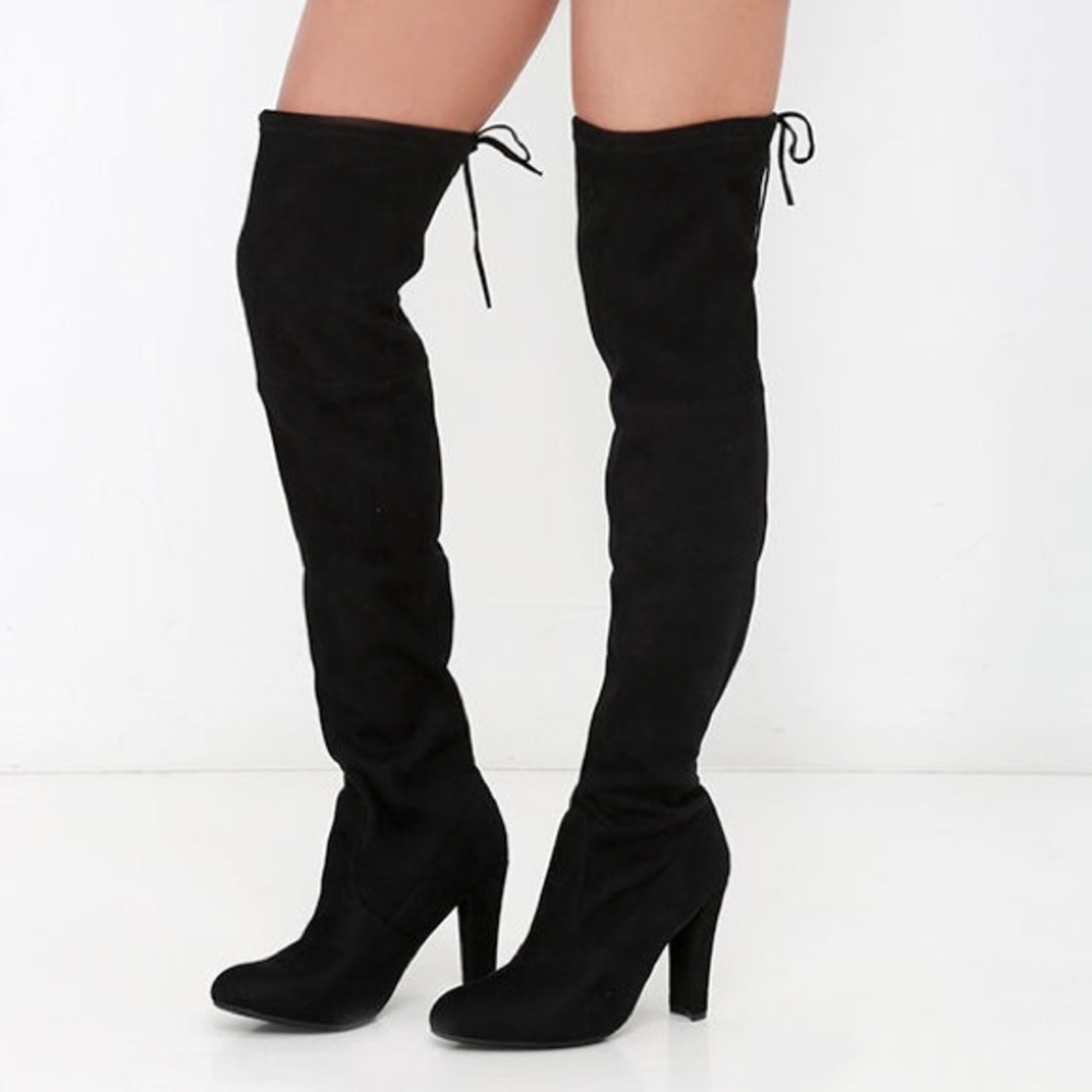 Steve Madden Gorgeous Over The Knee Leather Boots